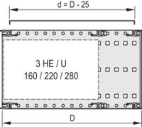 24560-055 nVent SCHROFF Cover Plate, 415mm