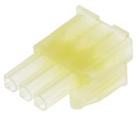 172337-1 TE Connectivity, Mini-Universal MATE-N-LOK Male Connector Housing, 4.2mm Pitch, 3 Way, 1 Row