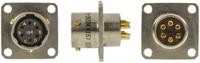 62gb-12e10-06sn416 Amphenol Limited, 62GB, Nickel Iron Alloy 6 Way Box Mount MIL Spec Circular Connector Receptacle, Socket Contacts,Shell