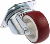 3470uar080p62-red Tente Swivel Castor Wheel, 150kg Capacity, 80mm Wheel