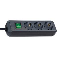 1152300400 brennenstuhl 3m 3 Socket Type F - German Schuko, USB Extension Lead