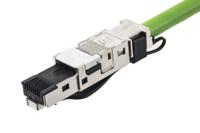 1044470030 Weidmuller, 3m Cat5, Green M12 to RJ45, Terminated PUR Sheath