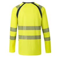 to5pcmljfxl CODUPAL TO5 Yellow/Navy Unisex Hi Vis T-Shirt