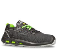 jyjy47439 Jallatte JYJY47 Unisex Black, Green Aluminium Toe Capped Safety Shoes, UK 6, EU 39