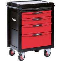 servi-540 SAM 5 Drawer ABS Wheeled Tool Trolley