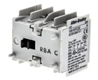 100-kfc22 Allen Bradley Auxiliary Contact Block, 4 Contact, 2NC + 2NO, Snap-On 100K