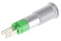 smfp08214 Signal Construct Green Indicator, 24V, 8mm Mounting Hole Size, Solder Tab Termination
