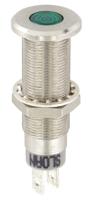 3448s1g1g81ncl1 Sloan Green Panel Mount Indicator, 5 → 28V, 8.2 x 7.6mm Mounting Hole Size, IP68