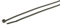 111-02160-t18l-pa66w-bk HellermannTyton Cable Tie, UV Resistant, 200mm x 2.5 mm, Black Polyamide 6.6 (PA66), Pk-100