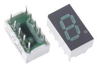hdsp-a901 HDSP-A901 Broadcom 7-Segment LED Display, CA Green 475 μcd RH DP 7.6mm