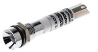 212-036 RS PRO White Panel Mount Indicator, 8mm Mounting Hole Size, Solder Tab Termination, IP67