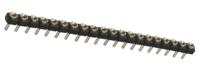 sl-120-t-10 Samtec SL Series Straight Through Hole Mount PCB Socket, 20-Contact, 1-Row, 2.54mm Pitch, Solder Termination