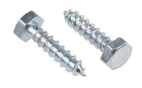 144-3532 RS PRO Hex Coach Screw, Steel Bright Zinc Plated, 6mm x 25mm