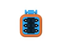 dt06-6s-tn07 TE Connectivity, DT06-6S Automotive Connector Socket Blue Cable 6 Way, Cable Termination DT06-6S-TN07