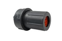 fls612n8phec03 Amphenol Industrial Circular Connector, 8 Contacts, Cable, M12 Connector, Plug, Male, IP67, IP68, IP69K, FLS612xxxPHEC03