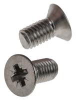 914-1958 RS PRO Pozi M5 Countersunk A4 316 Stainless Steel Machine Screws DIN 965 x 10.0mm