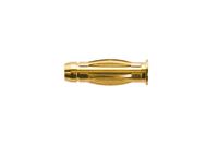 fk-1184-au Schutzinger Gold Male Banana Plug, 4 mm Connector, 32A, 33 V ac, 70V dc, Gold Plating