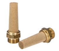 176-2285 RS PRO Brass 12bar Pneumatic Silencer, Threaded, G 3/8 Male