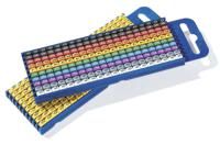 561-03100-wic3-0-9-pa66-special HellermannTyton WIC3 Snap On Cable Markers, assorted colours, Pre-printed "0 → 9", 4.3 → 5.3 Cable,