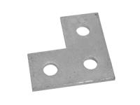 221-6342 Stainless Steel L Shape Bracket 3 Hole, 86 x 86mm