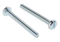 560-805 RS PRO Slot M3 Pan Steel Machine Screws DIN 85 x 25.0mm