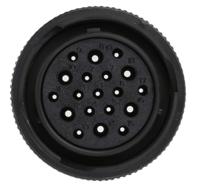 hdp26-24-19se-l017 Deutsch Circular Connector, 19 Contacts, Cable, 2.39 mm Connector, Plug, Female, IP67, HD20 Series