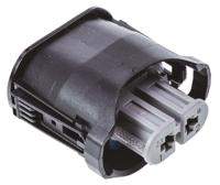 2-1355668-2 TE Connectivity, Junior Power Timer Automotive Connector Socket Black 2 Way