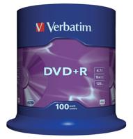 43551 Verbatim DVD+R, 4.7 GB, 16X, 100 Pack