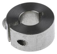 046102008 Huco Shaft Collar, One Piece, Clamp Screw, Bore 8mm, OD 18mm, W 9mm, Stainless Steel
