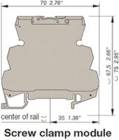 1sna645021r2600 ABB Optocoupler, Max. Forward 24 V, Max. Input 4 mA, 70mm Length, DIN Rail Mounting Style