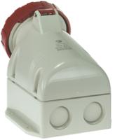 5183257t Scame IP66, IP67 Red Wall Mount 3P + N + E Industrial Power Socket, Rated At 32A, 415 V
