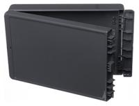96036324-b-261706-abs-7024 Bopla Bocube Series Graphite Grey ABS Enclosure, IP66, IP68, Light Grey Lid, 271 x 170 x 60mm