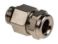 52001880 Lapp SKINDICHT Series Metallic Nickel Plated Brass Cable Gland, M8 Thread, 3.5mm min., 5.5mm max., IP66, IP68