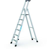 42456 Zarges Aluminium 6 steps Step Ladder, 1.26m platform height, 1.86m open length