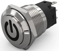 82-51611000b002 EAO 82 Series Push Button Switch, Momentary, Panel Mount, 19mm Cutout, SPDT, 240V, IP65, IP67