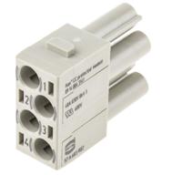 09140043141 HARTING Heavy Duty Power Connector Module, 40A, Female, Han-Modular Series, 4 Contacts