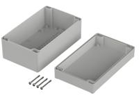 63237000-et-237 Bopla Euromas II Series Grey ABS Enclosure, IP65, Flanged, Grey Lid, 200 x 120 x 92mm