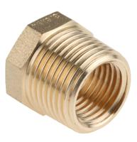 203-9016 RS PRO Threaded Fitting, Straight Reducer Bush, Male BSP 3/8in to Female BSP 1/4in