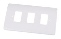 k3633-whi MK Electric White 3 Gang Light Switch Cover