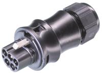 9605241531 Wieland RST20i5 Series Circular Connector, 5-Pole, Male, Cable Mount, 20A, IP68