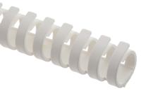 598-608 RS PRO White Slotted Flexible Panel Trunking - Flexible Slot, W20 mm x D20mm, L0.5m, Polypropylene