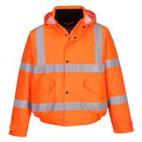 s463orrl Portwest S463 Orange Unisex Hi Vis Bomber Jacket, L