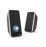 00173133 Hama Sonic LS 206 Black, Silver Speaker, 50 → 20000 Hz