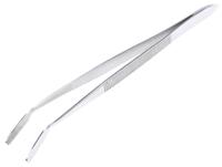 547-694 RS PRO 150 mm, Stainless Steel, Flat; Serrated, Tweezers
