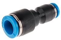 qs-8-4 Festo QS Series Reducer Nipple, Push In 8 mm to Push In 4 mm, Tube-to-Tube Connection Style, 130606