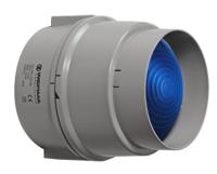 89050000 Werma 890 Series Blue Continuous lighting Beacon, 12 → 230 V, Base Mount/ Wall Mount, Filament Bulb