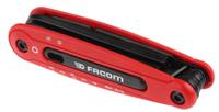 86hje7b Facom 7 piece Folding Hex Key Set, 1.5 - 2 - 2.5 - 3 - 4 - 5 - 6mm