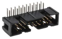 n2520-5002rb 3M 2500 Series Right Angle Through Hole PCB Header, 20 Contact(s), 2.54 mm Pitch, 2 Row, Shrouded