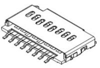 1051620001 Molex, 105162 8 Way Horizontal Micro SD Micro SD Card Connector With Push In Termination