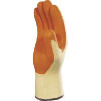 ve730or10 Delta Plus VE730OR Polyester Work Gloves, Size 10, Latex Coating